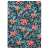 Naadloos papieren patroon Klembord (Achterkant)