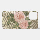 Naadloos Parijs reisbehang. krant Case-Mate iPhone Case (Achterkant (horizontaal))