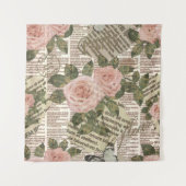 Naadloos Parijs reisbehang. krant Wandkleed (Voorkant)