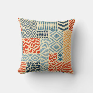 Naadloos patchwork-patroon. Een collectie van hand Kussen