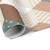 Naadloos patchwork-patroon met sterren.  bac cadeaupapier (Rol Hoek)