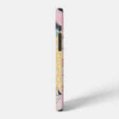 Naadloos Patchwork stijlpatroon.  iPhone Hoesje (Linkerkant)
