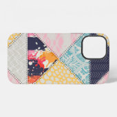 Naadloos Patchwork stijlpatroon.  iPhone Hoesje (Achterkant horizontaal)