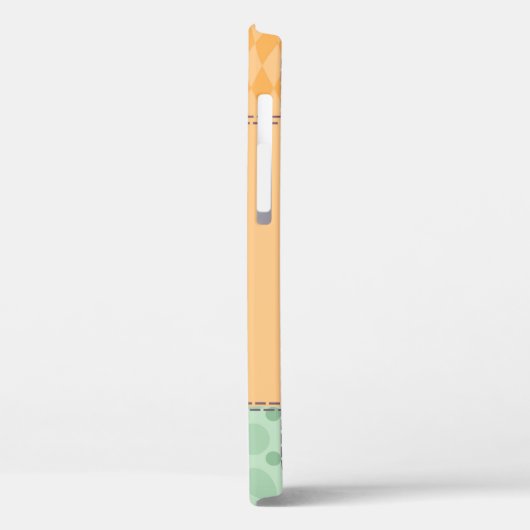 Naadloos patchwork-uil patroon.  achtergrond Case-Mate iPhone case (Achterkant / Links)