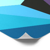 Naadloos patchworkpatroon met sterren. Abstract ge Poster (Hoek)