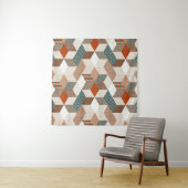 Naadloos patchworkpatroon met sterren. vintage ach wandkleed (In Situ (horizontaal))
