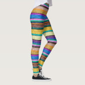 Naadloos patroon 1 met gekleurde breistaven leggings (Rechts)