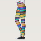 Naadloos patroon 1 met gekleurde breistaven leggings (Links)