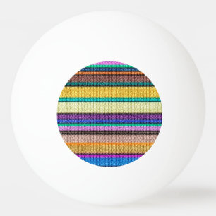 Naadloos patroon 1 met gekleurde breistaven pingpongbal