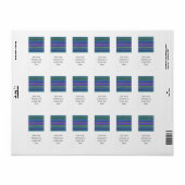 Naadloos patroon 2 in gekleurde breistaven etiket (Full Sheet)