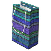 Naadloos patroon 2 in gekleurde breistaven klein cadeauzakje (Achterkant Gekanteld)