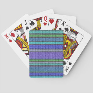 Naadloos patroon 2 in gekleurde breistaven pokerkaarten