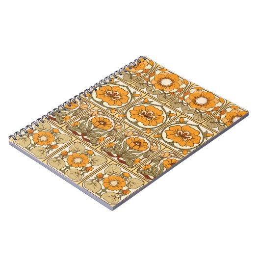 Naadloos patroon, achtergrond met decoratief eleme notitieboek (Linkerzijde)