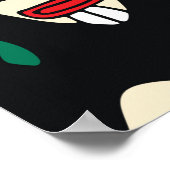 Naadloos patroon afrikaanse stammaskers poster (Hoek)