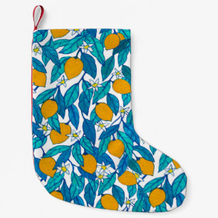 Naadloos patroon. Blooming citroen. Bloemen neroli Kleine Kerstsok