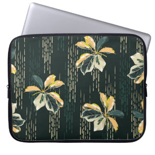 Naadloos patroon Botanische GEVARIEGEERDE PLANTEN, Laptop Sleeve