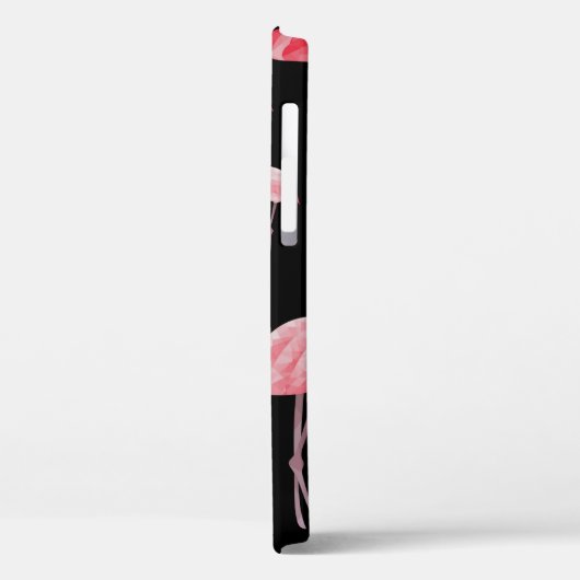  naadloos patroon Cute flamingos op zwart b Case-Mate iPhone Case (Achterkant / Links)