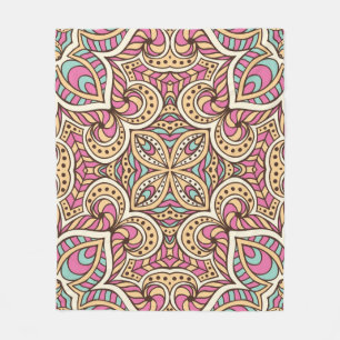 Naadloos patroon. decoratief thema fleece deken