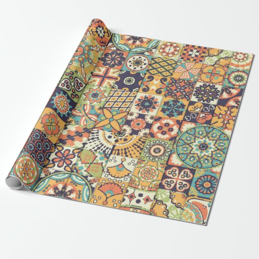 Naadloos patroon. decoratieve elementen. Han Cadeaupapier (Uitgerold)