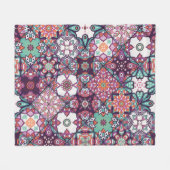 Naadloos patroon. decoratieve elementen. Han Fleece Deken (Voorkant (Horizontaal))