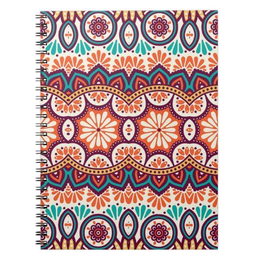 Naadloos patroon. decoratieve elementen. Han Notitieboek (Voorkant)