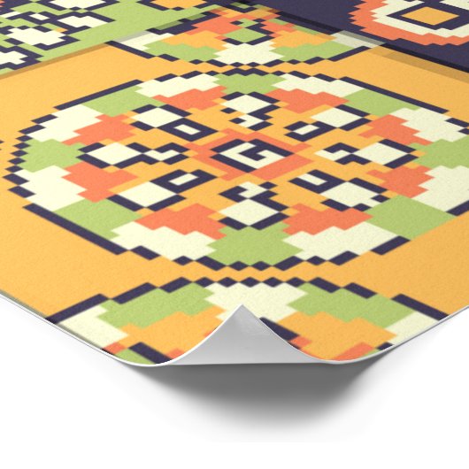 Naadloos patroon. decoratieve elementen. Han Poster (Hoek)