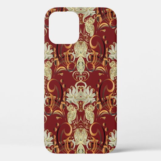  naadloos patroon. Floral  behang. Case-Mate iPhone Case (Achterkant)