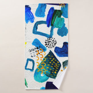 Naadloos patroon gemaakt door met de hand getekend badhanddoek