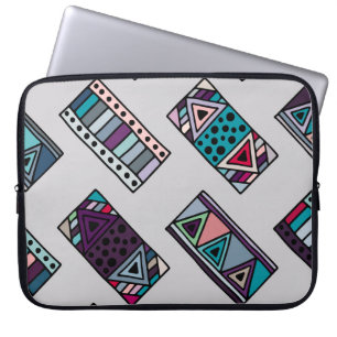 Naadloos  patroon. geometrische achtergrond w laptop sleeve