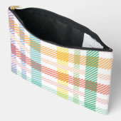 Naadloos patroon geruit lichte kleuren etui (Open)