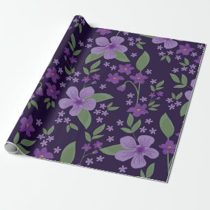 Naadloos  patroon. Geweldig lila en purp Cadeaupapier