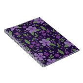 Naadloos patroon. Geweldig lila en purp Notitieboek (Rechterzijde)