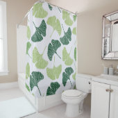 Naadloos patroon Groene ginkgo biloba Douchegordijn (In situ)