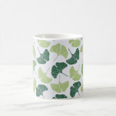 Naadloos patroon Groene ginkgo biloba Koffiemok (Center)