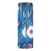 Naadloos  patroon groot rood wit en blauw thermosbeker (Achterkant)