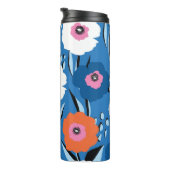 Naadloos  patroon groot rood wit en blauw thermosbeker (Geroteerd rechts)