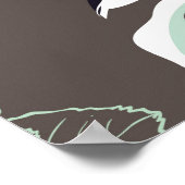  naadloos patroon. hedendaagse tropische flitsen poster (Hoek)