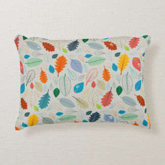 Naadloos patroon -  herfst-bladeren illustreren accent kussen