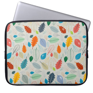 Naadloos patroon -  herfst-bladeren illustreren laptop sleeve