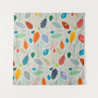 Naadloos patroon -  herfst-bladeren illustreren wandkleed