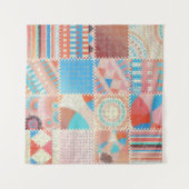 Naadloos patroon. Imitatie van een patchworkpatroo Wandkleed (Voorkant (horizontaal))