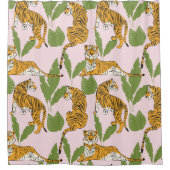 Naadloos patroon. Imitatie van een patroon Douchegordijn (Voorkant)