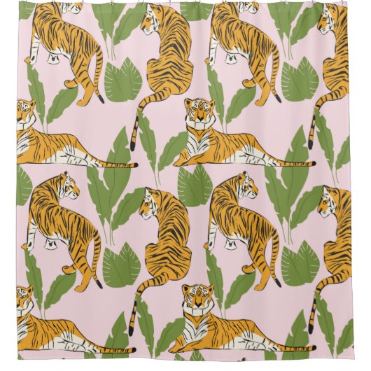 Naadloos patroon. Imitatie van een patroon Douchegordijn (Voorkant)