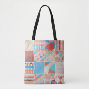 Naadloos patroon. Imitatie van een patroon Tote Bag