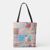 Naadloos patroon. Imitatie van een patroon Tote Bag (Achterkant)