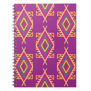 Naadloos patroon in boho-stijl. Etnische versierin Notitieboek