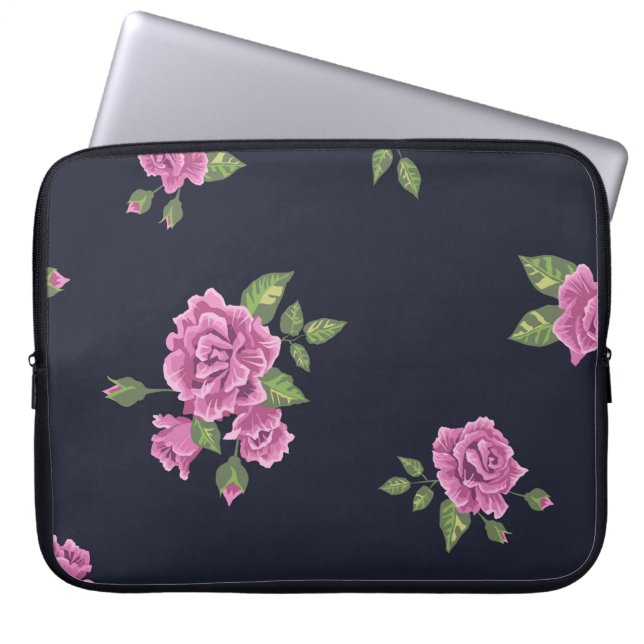  naadloos patroon in de vorm van een bloem p laptop sleeve (Voorkant)