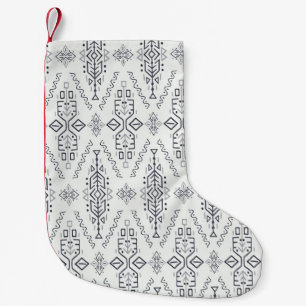 naadloos patroon in etnische stijl. Trendy h Kleine Kerstsok