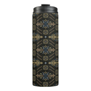 naadloos patroon in etnische stijl. Trendy h Thermosbeker