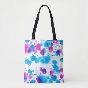 Naadloos patroon in grijsstijl met vlekwater tote bag